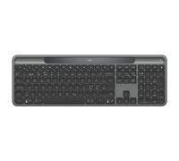 Logitech Signature Slim Solar+ K980 - Clavier - full size - sans fil - Bluetooth LE - QWERTY - Danois/Norvégien/Suédois/Finlandais - commutateur : interrupteurs en ciseaux - graphite