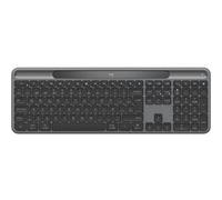Signature Slim Solar+ K980 - Clavier - full size - sans fil - Bluetooth LE - QWERTY - Espagnol - commutateur : interrupteurs en ciseaux - graphite