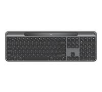 Logitech Signature Slim Solar+ K980 - Clavier - full size - sans fil - Bluetooth LE - QWERTY - Italien - commutateur : interrupteurs en ciseaux - graphite