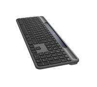 Logitech Signature Slim Solar+ K980 for Business - Clavier - full size - sans fil - Bluetooth LE, USB-C - QWERTZ - Allemand - commutateur : interrupteurs en ciseaux - graphite