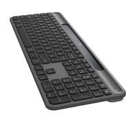 Logitech Signature Slim Solar+ K980 for Business - Clavier - full size - sans fil - Bluetooth LE, USB-C - QWERTY - Espagnol - commutateur : interrupteurs en ciseaux - graphite