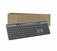 Signature Slim Solar+ K980 for Business - Clavier - full size - sans fil - Bluetooth LE, USB-C - QWERTY - Espagnol - commutateur : interrupteurs en
