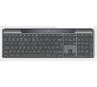 Logitech Signature Slim Solar+ K980 for Business - Clavier - full size - sans fil - Bluetooth LE, USB-C - QWERTY - Italien - commutateur : interrupteurs en ciseaux - graphite