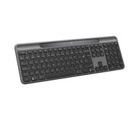 Logitech Signature Slim Solar+, Wireless Keyboard Powered by Solar and Artificial Light, Durable Battery for up to 10 Years, Customizable Keys, Bluetooth, French AZERTY Keyboard Graphite