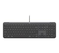 Logitech Signature Slim Wired K620 for Business, Clavier de Taille Standard, USB-C prêt à l'emploi, Style Ordinateur Portable, Windows/Mac/Chrome/PC/Ordinateurs Portables - Graphite - QWERTY