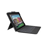 Logitech Slim Combo Etui iPad, Clavier Détachable, iPad Pro 10.5 Pouces (2nd Génération Modèles: A1701, A1709, A1852), Touches Rétroéclairées, Ipad Smart Connector, Clavier QWERTZ Allemand - Noir