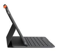 Clavier Logitech Slim Folio - Clavier et étui - sans fil - Bluetooth LE - QWERTZ - Suisse - gris oxford - pour Apple 10.2-inch iPad; 10.5-inch iPad Air; 10.9-inch