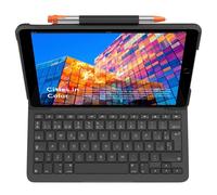 Logitech Slim Folio - Clavier et étui - sans fil - Bluetooth - QWERTY - Espagnol - graphite - pour Apple 10.5-inch iPad Air (3ème génération)