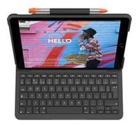 Logitech Slim Folio - Clavier et étui - sans fil - Bluetooth - QWERTZ - Allemand - graphite - pour Apple 10.2-inch iPad (7ème génération, 8ème génération, 9ème génération) G