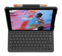 Logitech Slim Folio - Clavier et étui - sans fil - Bluetooth - QWERTZ - Allemand - graphite - pour Apple 10.2-inch iPad (7ème génération, 8ème génération, 9ème génération)