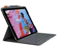 Slim Folio - Clavier et étui - sans fil - Bluetooth - QWERTZ - Allemand - graphite - pour Apple 10.2-inch iPad (7ème génération, 8ème génération,