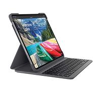 Logitech Slim Folio Pro Etui iPad avec Clavier sans Fil Bluetooth, iPad Pro 11 Pouces (1e Gén Mod: A2228, A2068, A2230, A2231), Touches Rétroéclairées, Raccourcis Apple, Clavier QWERTY Anglais