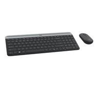 Logitech Slim Wireless Combo MK470 - ensemble clavier et souris - Français - graphite Périphérique d'entrée