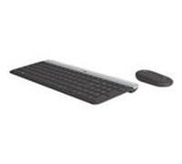 Logitech Slim Wireless Combo MK470 - Ensemble clavier et souris - sans fil - 2.4 GHz - QWERTY - R.-U. - graphite