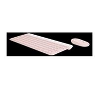 Logitech Slim Wireless Combo MK470 - Ensemble clavier et souris - sans fil - 2.4 GHz - AZERTY - Français - rose