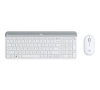 Logitech Slim Wireless Combo MK470 - Ensemble clavier et souris - sans fil - 2.4 GHz - Espagnol - blanc cassé G
