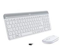Slim Wireless Combo MK470 - Ensemble clavier et souris - sans fil - 2.4 GHz - Nordique - blanc cassé