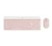 Logitech Slim Wireless Combo MK470 - Ensemble clavier et souris - sans fil - 2.4 GHz - QWERTY - International US - rose G