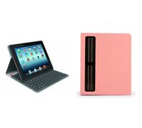 Logitech Solar Keyboard Folio CORAL ROUGE Clavier Sans Fil pour iPad2/iPad3iPad4