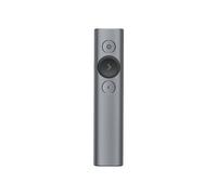Logitech Spotlight Télécommande de Présentation sans Fil | Bluetooth, 2,4 GHz, Nano-Récepteur USB, Laser, Commandes Diaporama, Portée 30M, Minuterie, PC/Mac/Android - Gris