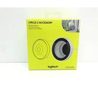 Logitech Support Filaire pour Fenêtre pour Circle 2 Caméra de Surveillance d'Intérieur/Extérieur, USB, Anneau à Ventouse - Blanc
