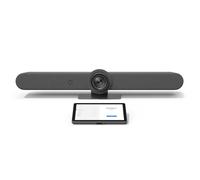 Logitech Tap IP + Rally Bar Système visio avec barre vidéo et tablette tactile, idéal pour les salles de taille moyenne.