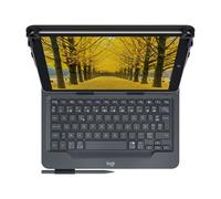 Logitech Universal Folio Etui iPad/Tablette avec Clavier sans Fil Bluetooth, pour Ipad 9-10 Pouces/Tablette Windows, Configuration Facile, Batterie Longue Durée 2 Ans, Clavier AZERTY Français - Noir