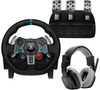 Astro Gaming Pack gaming Volant Logitech G29 Driving Force PS5/PS4/PC/Mac + Casque A10 Gen 2 Noir