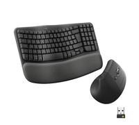 Logitech Wave Keys et Souris Verticale Lift