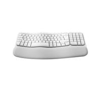 Logitech Wave Keys for Mac Clavier Ergonomique sans Fil, Repose-Poignet rembourré, Frappe Naturelle Confortable, Clavier Bluetooth, Easy-Switch, optimisé pour Mac, Apple, iPad - AZERTY