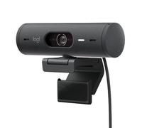 Logitech Webcam Brio 500 Full HD, Auto-expo, Mode Show, 2 micros anti-bruit, Clapet, Graphite