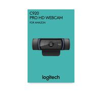 Logitech, Webcam C920 HD Pro pour AMZ, Appels et Enregistrements Vidéo Full HD 1080p, Gaming Stream, Deux Microphones, Petite, Ag
