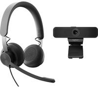 Logitech Wired Personal Video Collaboration Kit - inkl. 3 MP - Full HD Webcam und Headset