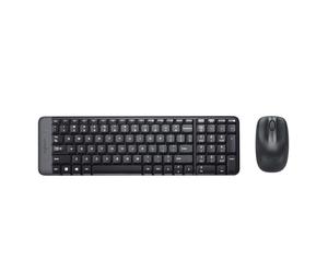 Logitech Wireless Combo MK220 clavier Souris incluse Bureau RF sans fil QWERTY Italien Noir