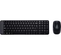 Logitech Wireless Combo MK220 - Full Size (100%) - Wireless - RF Wireless - QWERTZ - Black - Mouse incl