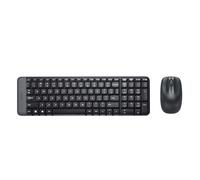 Logitech Wireless Combo MK220 - Sans fil - RF sans fil - Commutateur mécanique - QWERTY - noir - souris ent