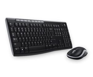 Logitech Wireless Combo MK270 clavier Souris incluse Universel RF sans fil Grec Noir