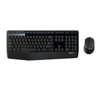 Logitech Wireless Combo MK345 clavier Souris incluse Bureau RF sans fil Hébreu Noir