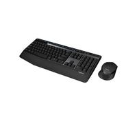 Logitech Wireless Combo MK345 - Ensemble Clavier AZERTY & Souris Sans Fil USB 2.4GHz - Portée 10m - Noir - Clavier 100% avec Pavé Numérique - Souris 1000 DPI