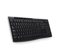 Logitech Wireless Keyboard K270 clavier Universel RF sans fil QWERTZ Tchèque Noir