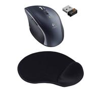 Logitech Wireless Mouse M705 Noir + T'nB Tapis de Souris Ergo-Design noir
