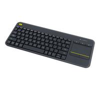 Logitech Wireless Touch Keyboard K400 Plus clavier RF sans fil AZERTY Français Noir