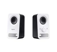 Logitech Z150 Altoparlanti Stereo Multimediali Compatti | Ingresso 3,5 mm, Controlli Integrati, Jack Cuffie, Presa EU/IT, Computer/Smartphone/Tablet - Bianco Neve
