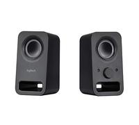 Logitech Z150 Altoparlanti Stereo Multimediali Compatti | Ingresso Audio 3,5 mm, Controlli Integrati, Jack Cuffie, Presa EU/IT, PC/Smartphone/Tablet/Musica - Nero Notte