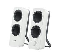 Logitech Z207 Système de Haut Parleur PC Bluetooth pour PC | Son Stéréo, 10W, Entrée 3,5 mm, Prise Casque, Multi-Dispositifs, Prise UK, PC/TV/Smartphone/Tablette - Blanc