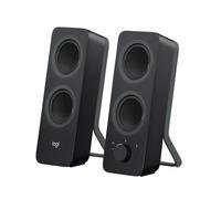 Logitech Z207 Système de Hauts-Parleurs Bluetooth pour PC, Son Stéréo, 10W en Puissance, Entrée Audio 3,5 mm, Multi-Dispositifs, Prise Casque EU/FR, Ordinateur/TV/Smartphone/Tablette - Noir