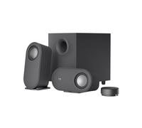 Logitech Z407 - Système Audio 2.1 Bluetooth 5.0, 80W Peak / 40W RMS, Subwoofer 20W, Entrées USB-A & 3.5mm, Télécommande Sans Fil, Graphite