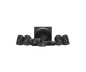 Logitech Z906 Système de haut-parleurs surround 5.1 500W RMS, Certification THX, Décodeur Dolby Digital/DTS, Entrées Optique/Coaxiale/RCA/3.5mm
