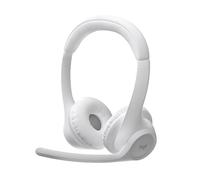 Logitech Zone 300 Casque Bluetooth sans Fil avec Microphone Anti-Parasite, Compatible avec Windows, Mac, Chrome, Linux, iOS, iPadOS, Android - Blanc