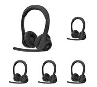 Logitech Zone 300 Casque Bluetooth sans Fil avec Microphone Anti-Parasite, Compatible avec Windows, Mac, Chrome, Linux, iOS, iPadOS, Android - Noir (Lot de 5)